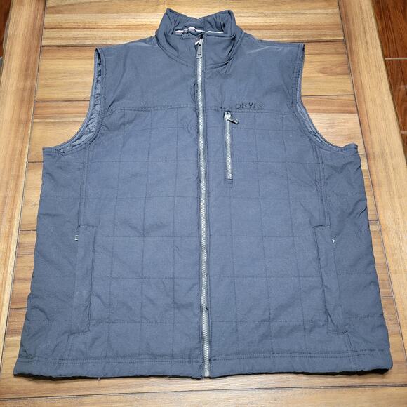 Orvis Black Quilted Unisex Vest w/ Chest Pocket - Size XL - Picture 1 of 8